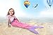 Ibestuff Luxury Mermaid Tail Blanket Soft Polar Fleece Children Sleeping Bags Gift for Kids(Pink)