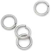 HDSupplies 500 Pieces - 5mm Jump Rings Stainless Steel Silver Tone - 20 Gauge