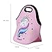 Birsppy Unicorn Lunch Box for Girls, Durable Kids Lunch Bag for School Travel or Picnic, Insulated Reusable Meal Container Box for Girls (Pink)