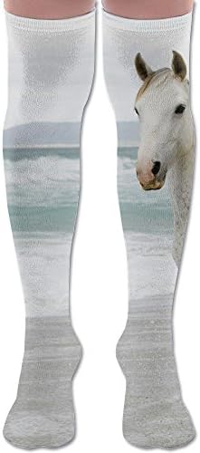 NEW Horse Running By The Sea Spring Women Knee Warm Leggings Socks - Men's Sports Socks