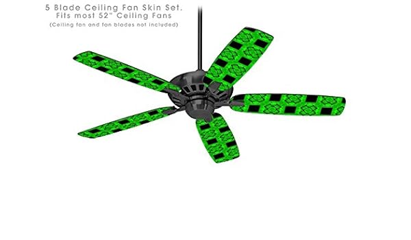 Criss Cross Green Ceiling Fan Skin Kit Fits Most 52 Inch Fans