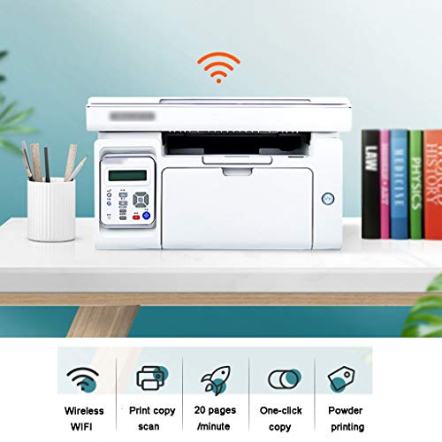 SYHSZY Fotodrucker Printers All In One Multifunktionsdrucker Schwarzweiß-Laserdrucker Home Student Office Printers… – Bild 3