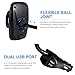Amoner Phone Holder for Car, Adjustable Car Phone Mount 4-in-1 Cigarette Lighter Car Phone Holder with Dual Port USB Charger Compatible iPhone X 8 7, iPad, Galaxy S9 S8, Mate20 P30, HTC, GPS and More