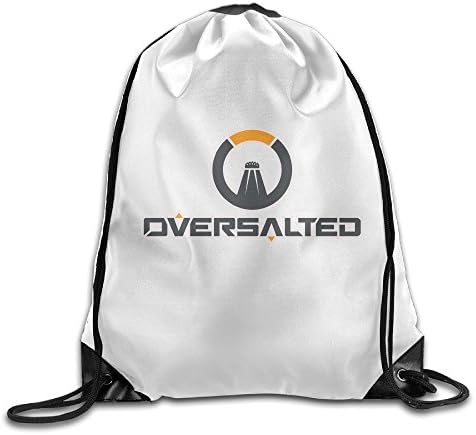SAXON13 Unisex Fashion Oversalted Video Game Logo Drawstring Backpack