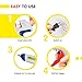 PROkleber Hot Melt Glue Gun Kit Full Size 100 Watt with Carry Bag and 12 pcs Glue Sticks, for DIY, Arts & Crafts Projects, Sealing, Quick Repairs, Light and Heavy Duty, Home, Office (White/Blue)