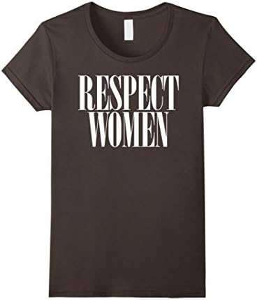 Womens Respect Women T-Shirt Medium Asphalt