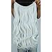 Curly Hair Extensions Hairpieces 20inch Synthetic Ladies Girls Invisible Wire Wavy Halo Secret Extension Pieces (1001#)