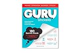 Guru Stickers Spanish Flash Cards | Learn Spanish for Kids and Adults | 180 Spanish Vocabulary Labels for Everything in The Home, School & Office.