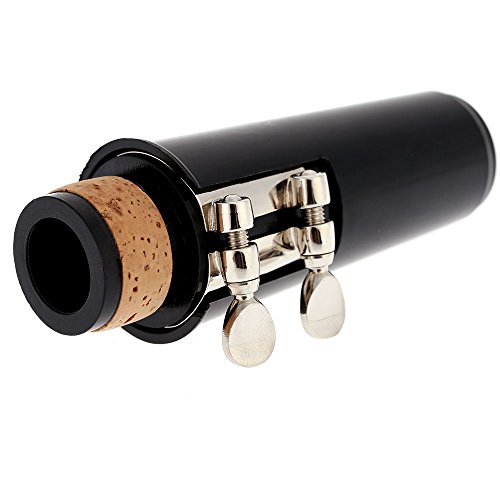 Andoer Clarinet Clarionet Mouthpiece Plastic with Cap Metal Buckle Reed - Thumbnail 3
