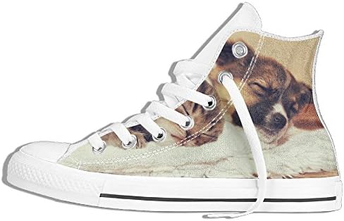 Unisex Hi-Top Sneakers Shoes Dog Car Flat Non-slip Canvas Casual Sports Trainers Shoes