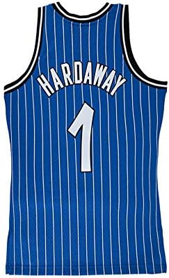 Tyusdva Mens Hardaway Jersey #1 Penny Anfernee Orlando Adult Basketball Stripe Sizes Blue