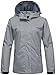 wantdo Women's Waterproof Trench Coat Lightweight Rain Jacket Packable Windbreaker with Hood