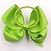 CÉLLOT 40Pcs 4.5 Inches Boutique Pops Hair Bows Elastic Hair Ties Grosgrain Ribbon Big Cheer Bow Ponytail Holder Rubber Hair Bands for Baby Girls In Pairs