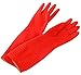 Lesirit Water Stop Long Cuff Fleece Warmer Latex Cleaning Gloves Pack of 2 Pair (A)