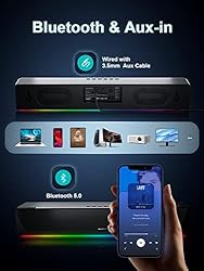 Computer Speakers, 24W Bluetooth Computer