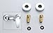 Modern Chrome Wall Mounted Shower Faucet Manual Shower Mixer Valve Control Switch Bathroom Tap