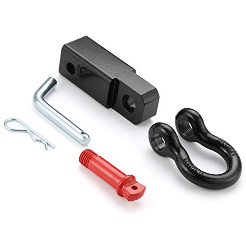 AKARCK Shackle Hitch Receiver 2 Inch, Recovery Hitch 13227 Lbs Working