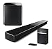 Bose Home Entertainment System with SoundTouch 300 Soundbar (Black), Acoustimass 300 Wireless Bass Module (Black), and SoundTouch 10 WiFi Music System (Black)