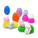 JOYIN 24 Pcs Easter Prefilled Eggs with Mochi Squishy Toys, Kawaii Stress Reliever Squishy Toy for Easter Theme Egg Hunt, Kids Party Favor, Basket Stuffers Filler, Classroom Prize Supplies