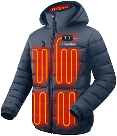 Heated Jackets for Women Multiple Heating Zones Outerwear Hooded