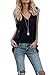 Beautife Womens Tank Tops Summer Casual Loose Fit Sleeveless V Neck Cotton Long Tunic Shirts