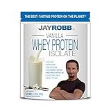Jay Robb - Grass-Fed Whey Protein Isolate Powder, Outrageously Delicious, Vanilla, 23 Servings (24 oz)