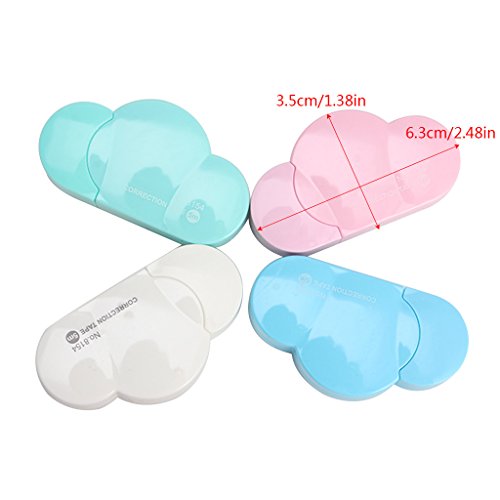 Seaskyer 5m Cloud Mini Correction Tape Sweet Stationery for School Office Supply,Plastic Shell.