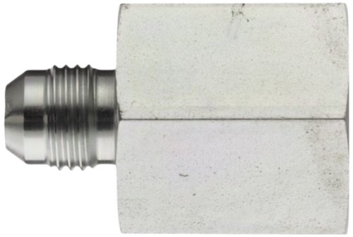 Eaton Aeroquip 2022-8-6S Female Connector, Male 37 Degree JIC, Female Pipe Thread, JIC 37 Degree & NPT End Types, Carbon Steel, 1/2 NPT(f) x 3/8 JIC(m) End Size, 3/8" Tube OD, 1/2" Female Pipe Size