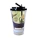 Silver Buffalo PT1184 Universal The Secret Life of Pets Buddy Plastic Cold Cup with Flip Straw, 16-Ounces