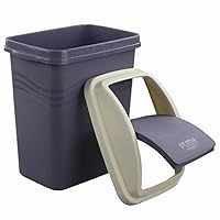 Ggbin Swing Lid Trash Cans, 10 L Plastic Garbage Bins