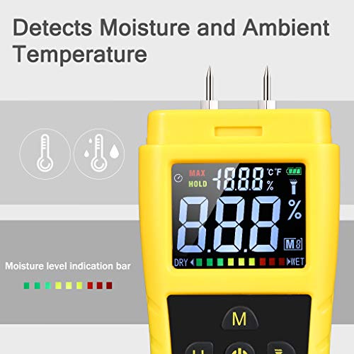 Moisture Meter URCERI MT918 Digital Moisture Content Percentage Meter
