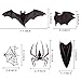 R HORSE 336 Pcs+ Halloween Window Clings 12 Sheets Adhesive Halloween Glass Decal Stickers Bat Spider Window Stickers Halloween Party Decorations for Glass Window