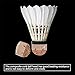 KEVENZ 12-Pack Goose Feather Badminton Shuttlecocks with Great Stability and Durability,Hight Speed Badminton Birdies Balls