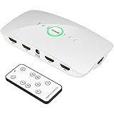 YIBAI HDMI Switch, 4K@60Hz 5 port HDMI Switcher with IR Wireless Remote Supports HDMI 2.0,HDCP 2.2, HDR,CEC, UHD, Full HD/3D, 5x1 HDMI Switch Box Hub for Blu-ray players,PS4, and more.