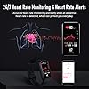 HONOR Band 6 Fitness Tracker Smart Watch, 1.47" Touch Screen 14 Days Battery Life Activity Tracker with SpO2 Heart Rate and Sleep Monitor Men's Smart Watch for Android IOS, Black