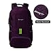 Backpack Daypack,Travel Backpack, Mengar 35L Foldable Water Resistant Packable Backpack Hiking Daypack - Ultralight and Handy & Lifetime Warranty (Purple)