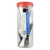 450pc Cable Ties Black and White 4+6+8+12-Inch Self-Locking Assorted Nylon Zip Wire Tie-Wrap (Combo Pack) by EXHEED