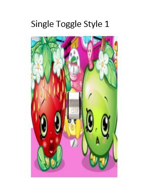 Got You Covered Shopkins Matching Light Switch Covers and/or Outlets(1x Toggle Style 1)