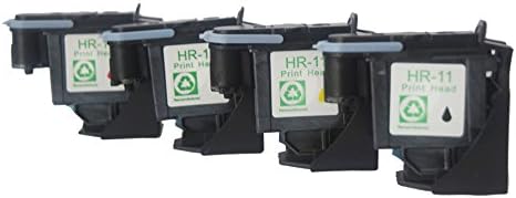 Ouguan Ink Compatible Hp 11 Printhead Print Head C4810a C4811a C4812a C4813a for Hp 1200dtn, 1200dtwn, 2200se, 2200xi, 2230, 2250 (4 Pack 1bk 1m 1y 1c)