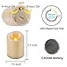 Homemory Flameless Votive Candles with Timer, 6Pack 400+Hours Battery Operated LED Votive Candles, 2in Flickering Flameless Electric Fake Candle for Dinners Wedding Home Decor (Batteries Included)