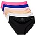 ANZERMIX Womens Seamless Laser cut Brief Panties Pack of 6