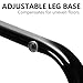 Lifewit End Table Side Snack Coffee Sofa Table Modern Tempered Glass Steel, Black