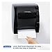 Kimberly-Clark Professional LEV-R-MATIC Manual Hard Roll Towel Dispenser (09765), Black, for 1.5