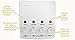 Templeton Four Chamber Shower Soap, Shampoo, Conditioner & Lotion Dispenser in White