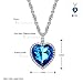 Neoglory Christmas Gift Made with Swarovski Elements Three Colors Crystal Heart Pendant Necklace 21