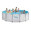 SUMMER WAVES 14ft Elite Frame Pool with Filter Pump, Cover, and Ladder
