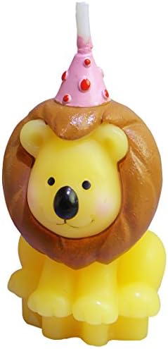 Creative Carton Birthday Candles Lions Animal Shapes ( Lion)