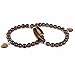 Smoky Quartz Gem Semi Precious Gemstone Love Heart Charm Stretch Bracelet