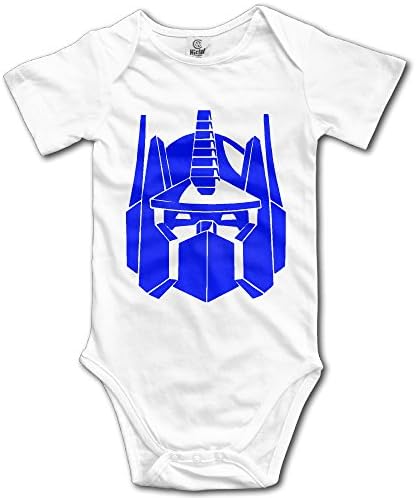 TLK Optimus Prime Transformers Logo Babys Romper Bodysuit Outfits White Size 18 Months