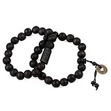 Areke Mens Wood Bracelets Fashion Unisex Link Wrist Tibetan Buddhist Buddha Beads Prayer Mala Amulet